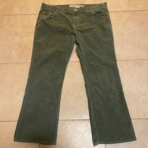 Fall 2005, green corduroy old navy pants stretch